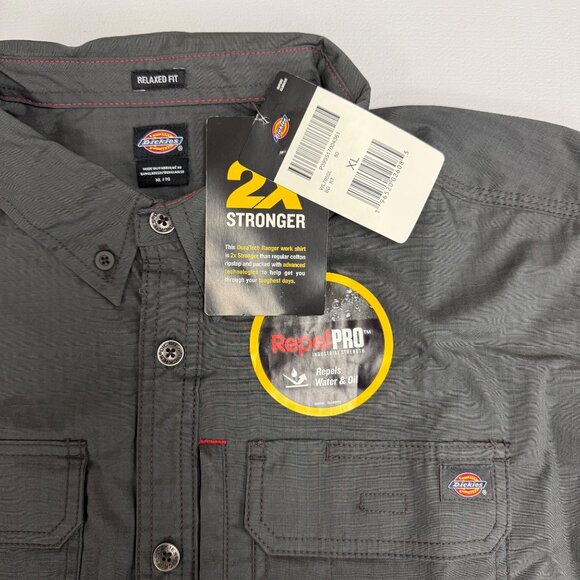 Dickies XL Ranger Ripstop Workshirt Relaxed DuraTech RepelPRO Water Resistant - Picture 5 of 12
